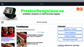 What Presionsanguinea.es website looked like in 2018 (6 years ago)