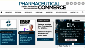 What Pharmaceuticalcommerce.com website looked like in 2018 (6 years ago)