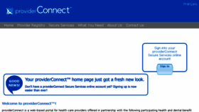 What Providerconnect.ca website looked like in 2018 (7 years ago)