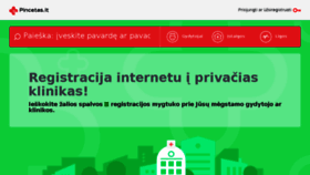 What Pincetas.lt website looked like in 2018 (6 years ago)