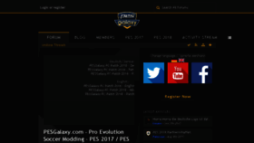 What Pesgalaxy.com website looked like in 2018 (6 years ago)