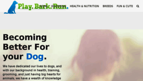 What Playbarkrun.com website looked like in 2018 (6 years ago)
