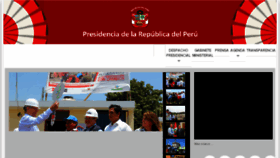 What Presidencia.gob.pe website looked like in 2018 (6 years ago)