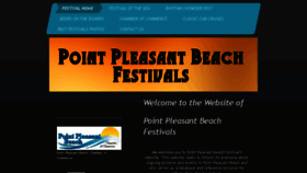 What Pointpleasantbeachfestivals.com website looked like in 2018 (6 years ago)