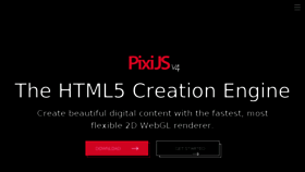 What Pixijs.download website looked like in 2018 (6 years ago)