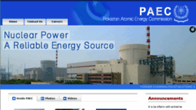 What Paec.gov.pk website looked like in 2018 (6 years ago)