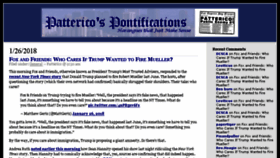 What Patterico.com website looked like in 2018 (7 years ago)
