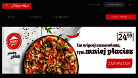 What Pizzahut.pl website looked like in 2018 (6 years ago)