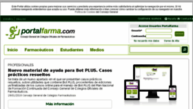 What Portalfarma.com website looked like in 2018 (6 years ago)