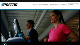 What Precor.com website looked like in 2018 (6 years ago)
