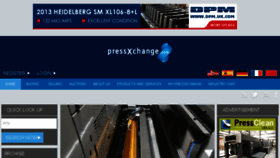 What Pressxchange.com website looked like in 2018 (6 years ago)
