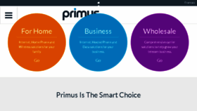 What Primus.ca website looked like in 2018 (6 years ago)