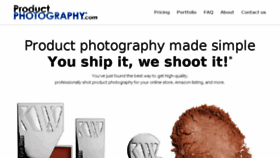 What Productphotography.com website looked like in 2018 (6 years ago)