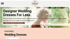What Preownedweddingdresses.com website looked like in 2018 (6 years ago)