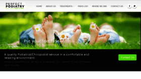 What Perfectpodiatry.co.uk website looked like in 2018 (6 years ago)