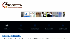 What Prosetta.co.in website looked like in 2018 (6 years ago)