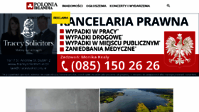 What Poloniairlandia.pl website looked like in 2018 (6 years ago)