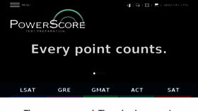 What Powerscore.com website looked like in 2018 (6 years ago)