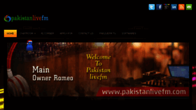 What Pakistanlivefm.com website looked like in 2018 (6 years ago)