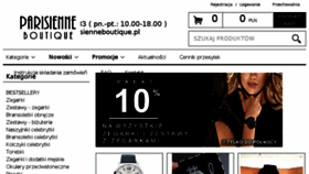 What Parisienneboutique.pl website looked like in 2018 (6 years ago)