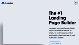 What Program.leadpages.net website looked like in 2018 (6 years ago)