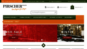 What Pirschershop.de website looked like in 2018 (6 years ago)
