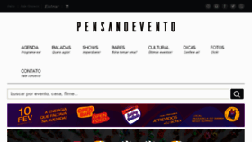 What Pensanoevento.com.br website looked like in 2018 (6 years ago)