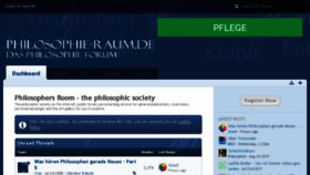 What Philosophie-raum.de website looked like in 2018 (6 years ago)
