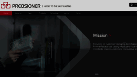 What Precisioner.com website looked like in 2018 (6 years ago)