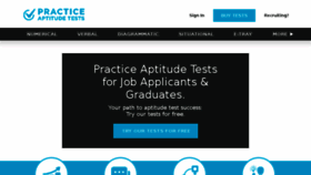 What Practiceaptitudetests.com website looked like in 2018 (6 years ago)