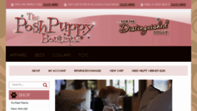 What Poshpuppyboutique.com website looked like in 2018 (6 years ago)