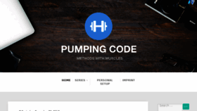 What Pumpingco.de website looked like in 2018 (6 years ago)