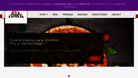 What Pizzeriafamilia.pl website looked like in 2018 (6 years ago)