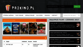 What Prokino.pl website looked like in 2018 (6 years ago)