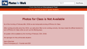 What Photosforwork.com website looked like in 2018 (6 years ago)
