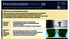 What Psychologenportal.de website looked like in 2018 (6 years ago)
