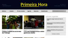 What Primeirahora.rs website looked like in 2018 (6 years ago)