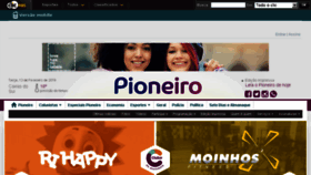 What Pioneiro.com website looked like in 2018 (6 years ago)