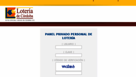 What Panelprivado.loteriadecordoba.com.ar website looked like in 2018 (6 years ago)