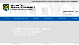 What Praha-kunratice.cz website looked like in 2018 (6 years ago)