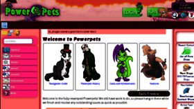 What Powerpets.com website looked like in 2018 (6 years ago)