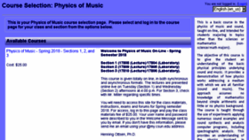 What Physicsofmusic.net website looked like in 2018 (6 years ago)