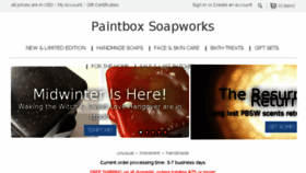 What Paintboxsoapworks.com website looked like in 2018 (6 years ago)
