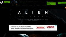 What Prometheus-movie.com website looked like in 2018 (6 years ago)