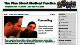 What Pinestreetpractice.co.uk website looked like in 2018 (6 years ago)