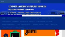 What Poltekkesjogja.ac.id website looked like in 2018 (6 years ago)