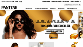 What Pantene.cl website looked like in 2018 (6 years ago)