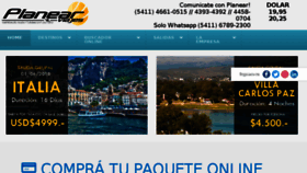 What Planearviajes.com.ar website looked like in 2018 (6 years ago)
