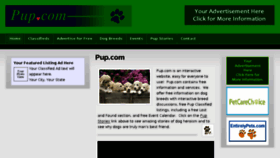 What Pup.com website looked like in 2018 (6 years ago)