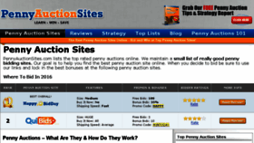What Pennyauctionsites.com website looked like in 2018 (6 years ago)